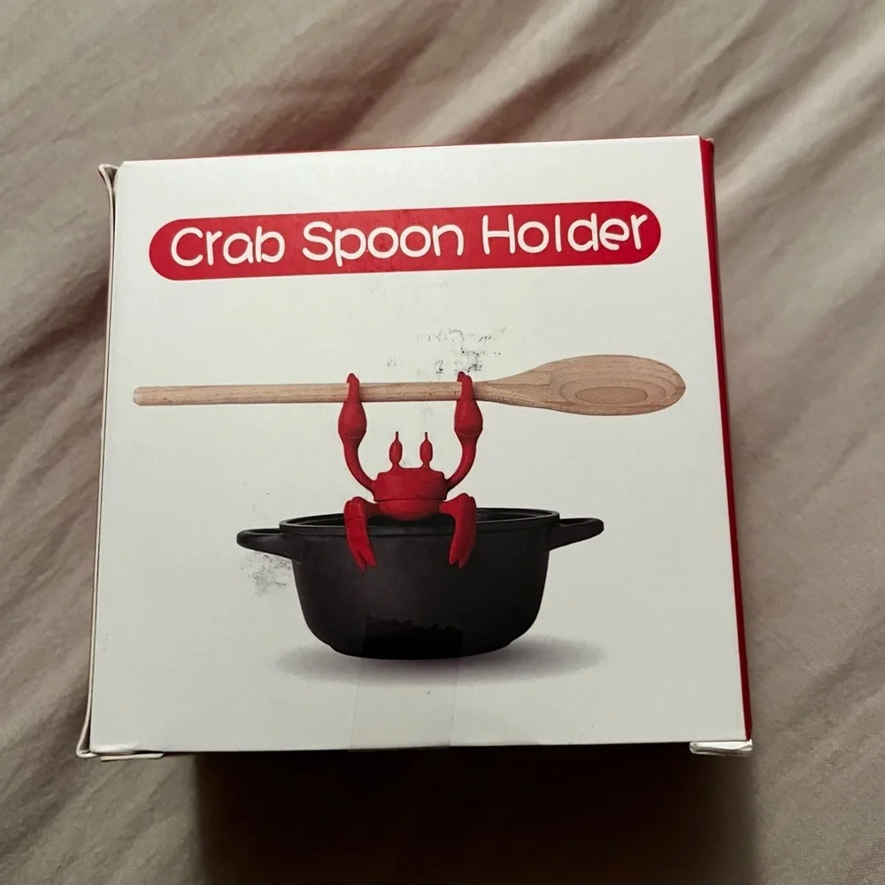 Toto/Red Crab Spoon Holder for Kitchen NWT